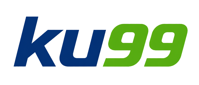 ku99 logo on deep green header